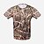 baratos Roupa Para Caça-Homens Camiseta de Caçador Camiseta Camuflada de Caçador camuflagem Manga Curta Ao ar livre Verão Secagem Rápida Pavio Humido Vestível Respirável Blusas Poliéster Acampar e Caminhar Caça Pesca