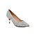 cheap Pumps &amp; Heels-Women&#039;s Heels Glitter Crystal Sequined Jeweled Daily Kitten Heel Low Heel Denim Silver Black White