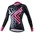 cheap Cycling Clothing-cheji® Women&#039;s Long Sleeve Cycling Jersey with Tights Winter Fleece Spandex Polyester Pink Green Silver Bike Clothing Suit Thermal Warm Fleece Lining 3D Pad Quick Dry Breathable Sports Patterned