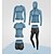 cheap Running &amp; Jogging Clothing-Women&#039;s 5pcs Activewear Set Workout Outfits Workout Sets Winter Fashion Outfit Set Clothing Suit Blue Purple Spandex Fitness Gym Workout Running Breathable Quick Dry Lightweight Long Sleeve Sport