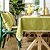 abordables Mantelería-Mantel de algodón de lino impermeable color sólido con encaje para cocina mesa de comedor mesa de café mueble de tv