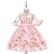 cheap Girls&#039; Dresses-Kids Little Girls&#039; Dress Floral Jacquard Special Occasion A Line Dress Print Gray Pink Midi Tulle Half Sleeve Princess Sweet Dresses Summer Regular Fit 2-8 Years