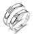 cheap Women&#039;s Jewelry-Couple Rings Classic Silver Letter Copper Silver-Plated 2pcs Fashion Adjustable / Couple&#039;s / Band Ring / Promise Ring / Adjustable Ring / Wedding