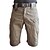 preiswerte Jagdbekleidung-Knielange Cargo-Shorts für Herren Wander-Shorts Multi-Pockets schnell trocknend atmungsaktive taktische Shorts Sommer-Shorts Unterteile für Camping/Wandern Jagd Angeln Schwarz Camo/Camouflage