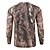 cheap Hunting Clothing-Men&#039;s Camo / Camouflage Hiking Tee shirt Camouflage Hunting T-shirt Long Sleeve Outdoor Quick Dry Breathable Soft Sweat wicking Spring Summer Cotton Polyester Top Camping / Hiking Hunting Fishing