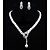 abordables Pendientes-Mujer Los sistemas nupciales de la joyería Perla Artificial Elegante Moda Coreano Aretes Joyas Plata Para 1 juego Fiesta Boda Regalo Pedida Festival