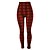 cheap Women&#039;s Pants-Women&#039;s Tights Pants Trousers Leggings Plaid Print Ankle-Length Comfort Casual Weekend Skinny Fashion Yellow Red Micro-elastic High Waist