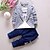 cheap Boys&#039; Clothing Sets-Kid&#039;s Boys&#039; T shirt Suit &amp; Blazer Clothing Set 3 Pieces Yellow Gray Red Plaid Patchwork Letter Party School Casual Cotton Regular Outfits Check 1-5 Years / Fall / Spring / Summer