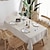 cheap Table Linens-Tablecloth Art Nordic Bamboo Knotted Linen with Tassel Tablecloth Tea Coffee Table for Dining Table Home Room Decoration