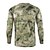 cheap Camping, Hiking &amp; Backpacking-Men&#039;s Camo Hiking Tee shirt Hunting T-shirt Tee shirt Camouflage Hunting T-shirt Long Sleeve Outdoor Ultra Light (UL) Breathable Quick Dry Outdoor Autumn / Fall Spring Cotton Top Camping / Hiking