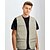 cheap Hiking Shirts-Men&#039;s Sleeveless Fishing Vest Hiking Vest Jacket Top Outdoor Breathable Quick Dry Lightweight Multi Pockets POLY Terylene Army Green Ivory Coffee Hunting Fishing Hiking