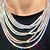 cheap Necklaces-Choker Necklace Necklace Men&#039;s Women&#039;s Street Prom Birthday Party Zircon Chrome