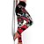 abordables Joyería de Mujer-Mujer Pantalones de yoga Control de barriga Levantamiento de tope Yoga Aptitud física Entrenamiento de gimnasio Alta cintura Flores Mallas Leggings Leggings Prendas de abajo Negro / Rojo Blanco