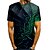 cheap Tank Tops-Men&#039;s T shirt Graphic 3D 3D Print Round Neck Daily Holiday Short Sleeve 3D Print Tops Basic Casual Green Blue Black / Summer