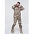 cheap Hunting Clothing-Men&#039;s Camouflage Hunting Jacket Hunting Jacket with Pants Hunting Suit Outdoor Autumn / Fall Winter Thermal Warm Waterproof Windproof Breathable Clothing Suit Cotton Camping / Hiking Hunting Casual