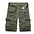 cheap Hunting Clothing-Men&#039;s Belted Cargo Shorts Hiking Shorts Tactical Shorts Summer Multi-Pockets Breathable Quick Dry Sweat wicking Cotton Solid Colored Bottoms for Camping / Hiking Hunting Combat Army Green Grey Khaki