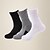 cheap Sports &amp; Outdoors-Adults 1 Pair Running Socks Men&#039;s Basic Anti-Slip Quick Dry Breathable Socks Basketball Football / Soccer Running Jogging Sports Solid Colored Spring, Fall, Winter, Summer Polyester Blue Grey White