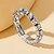 baratos Anéis-Anel de banda Prata Imitações de Diamante Liga Simples Moda 1pç Tamanho Único / Mulheres