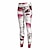 cheap Exercise, Fitness &amp; Yoga Clothing-21Grams® Women&#039;s Yoga Pants High Waist Tights Leggings Floral / Botanical Tummy Control Butt Lift White Fitness Gym Workout Running Winter Sports Activewear High Elasticity