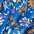 abordables New Arrivals-Mami y yo Vestido Gráfico Estampado Azul Piscina Maxi Sin Mangas Trajes a juego / Verano