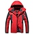 cheap Softshell, Fleece &amp; Hiking Jackets-Men&#039;s Hiking Jacket Ski Jacket Fleece Winter Outdoor Patchwork Thermal Warm Windproof Multi Pockets Lightweight Hoodie Winter Jacket Top Hunting Fishing Climbing Red Army Green Blue Black