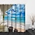 abordables Accesorios de Baño-Cortinas de ducha con ganchos, paisaje costero, tela de poliéster, cortina de ducha impermeable para baño, 72 pulgadas