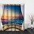 cheap Bath Accessories-Shower Curtains with Hooks Seaside Scenery Polyester Fabric Waterproof Shower Curtain for Bathroom 72 Inch