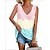 cheap Sports Athleisure-Women&#039;s Tank Top Tee / T-shirt V Neck Tie Dye Pocket Sport Athleisure Sleeveless Shirt Yoga Running Everyday Use Breathable Soft Comfortable Casual Athleisure Daily Activewear Outdoor