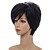 abordables Perruques synthétiques-Perruque Synthétique Droite naturelle Bob court Perruque Court Noir Cheveux Synthétiques Femme Design à la mode Mode Confortable Noir