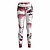 preiswerte Workout, Fitness &amp; Yoga Bekleidung-21Grams® Damen Yogahose Hohe Taillenlinie Strumpfhosen / Lange Radhose Gamaschen Blumen / Pflanzen Bauchkontrolle Kolbenheber Weiß Fitness Fitnesstraining Laufen Winter Sport Sportkleidung