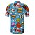 cheap Cycling Clothing-21Grams Men&#039;s Short Sleeve Cycling Jersey Bike Jersey Top with 3 Rear Pockets Breathable Quick Dry Moisture Wicking Mountain Bike MTB Road Bike Cycling Blue Spandex Polyester Graphic Patterned Sports
