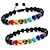 abordables Bracelets-2 pièces Bracelet de perles Bracelet de yoga Perles Homme Femme Thème Vintage Européen Bracelet Bijoux 1# 2# 3# Rond pour sport Cadeau du quotidien