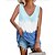 cheap Sports Athleisure-Women&#039;s Tank Top Tee / T-shirt V Neck Tie Dye Pocket Sport Athleisure Sleeveless Shirt Yoga Running Everyday Use Breathable Soft Comfortable Casual Athleisure Daily Activewear Outdoor