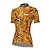 cheap Cycling Clothing-21Grams Women&#039;s Short Sleeve Cycling Jersey Bike Jersey Top with 3 Rear Pockets Breathable Quick Dry Moisture Wicking Mountain Bike MTB Road Bike Cycling Yellow Spandex Polyester Leopard Sports