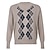 billige Sweaters-Dame Bluse Geometrisk Basale Langærmet Sweater Cardigans Efterår Forår Sommer V-hals Brun / I-byen-tøj / Tynd / Bomuld