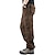 abordables Ropa de exteriores-Hombre Pantalones cargo pantalones de trabajo Color sólido Cordón de la pierna 8 bolsillo Ripstop Transpirable Algodón 100% Algodón Ropa de calle Casual Formal Negro Amarillo