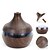 cheap Humidifiers-300ML USB Air Humidifier Electric Aroma Diffuser Mist Wood Grain Oil Aromatherapy Mini Have 7 LED Light For Car Home Office
