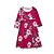 preiswerte New Arrivals-Mama und ich Kleid Alltag Blume Bedruckt Rote Maxi Langarm Blumen Passende Outfits / Herbst / Frühling / Sommer