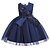 cheap Girls&#039; Dresses-Kids Little Girls&#039; Dress Jacquard Party Birthday Party Layered Pleated Mesh Blue Wine Gray Above Knee Sleeveless Flower Mint color Cute Dresses Children&#039;s Day Slim 3-12 Years / Bow