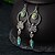 preiswerte Damenschmuck-1 Paar Kreolen Ohrring Damen Strasse Geschenk Verabredung Klassisch Kupfer Versilbert Mode
