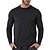 cheap Hiking Shirts-Men&#039;s T shirt Hiking Tee shirt Baselayer Long Sleeve Tee Tshirt Sweatshirt Top Outdoor Quick Dry Lightweight Breathable Sweat wicking Spring Summer Cotton Solid Color Navy White Black Hunting Fishing