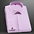billige Skjorter til herrer-Herre Skjorte Dresskjorter Aftæpning Ensfarget Hvit Blå Rosa Langermet krage skjorter Fest Arbeid Topper Bomull Forretning Formelt
