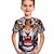abordables T-shirts et chemises pour garçons-Garçon 3D Animal T-shirt Tee-shirts Manche Courte 3D effet Eté Actif Vêtement de rue Frais Polyester Enfants 3-12 ans Usage quotidien Standard