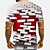 baratos Tank Tops-Homens Camiseta Camisa Social Gráfico 3D Impressão 3D Decote Redondo Diário Feriado Manga Curta 3D Imprimir Blusas Básico Casual Cinzento / Verão