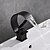 abordables Brico &amp; Déco-robinet de lavabo de salle de bain monocommande en laiton matériel central et cascade ti-pvd doré/nickel brossé/bronze huilé/chrome robinets de bain