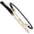 baratos Belts-Cinto trançado elegante feminino moyoto com corrente de cintura cintos finos de couro para vestido com borlas (preto)