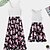 cheap New Arrivals-Mommy and Me Dress Graphic Print Black Maxi Sleeveless Matching Outfits / Summer