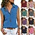 cheap Tops &amp; Blouses-Women&#039;s Blouse Shirt Wine Pink Lotus color Pocket Plain Daily Work Sleeveless Shirt Collar Basic Regular S / Quick Dry / Lightweight