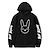 cheap Everyday Cosplay Anime Hoodies &amp; T-Shirts-bad bunny Cosplay Cosplay Costume Hoodie Anime Rabbit Printing Harajuku Graphic Hoodie For Men&#039;s Women&#039;s Women Adults&#039;