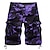 cheap Hiking Trousers &amp; Shorts-Men&#039;s Hiking Shorts Hiking Cargo Shorts Military Camo Summer Outdoor 12&quot; Comfort Ripstop Multi-Pockets Breathable Cotton Knee Length Shorts Purple Army Green Blue Khaki Green Work Hunting Fishing 29